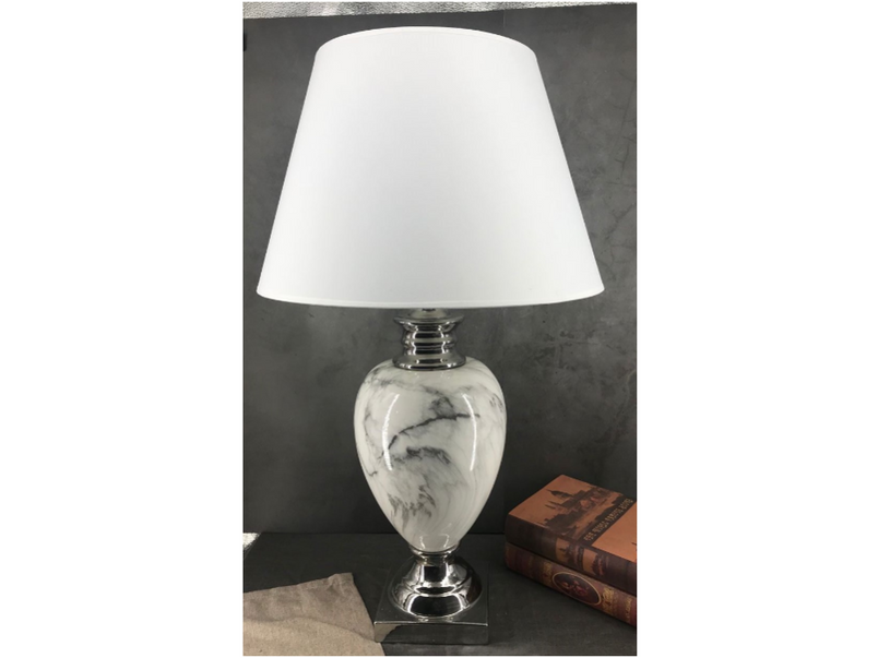 Extra Large Marble Lamp White