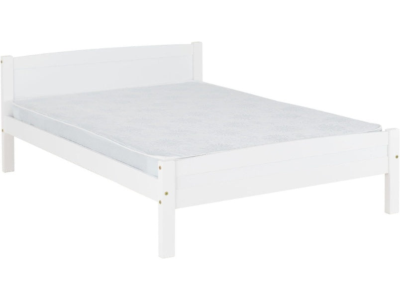 Amber 4ft-6in Bed White Amber 4ft-6in Bed White