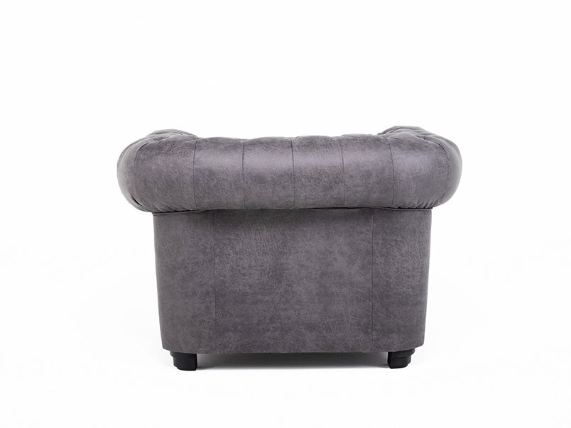 Omero Faux Leather Armchair
