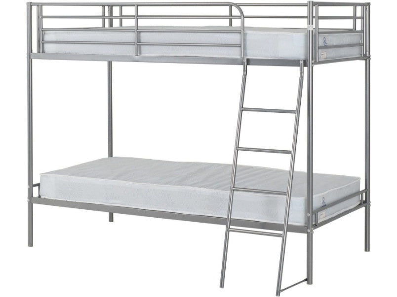 Brandon 3ft Bunk Bed Silver Brandon 3ft Bunk Bed Silver