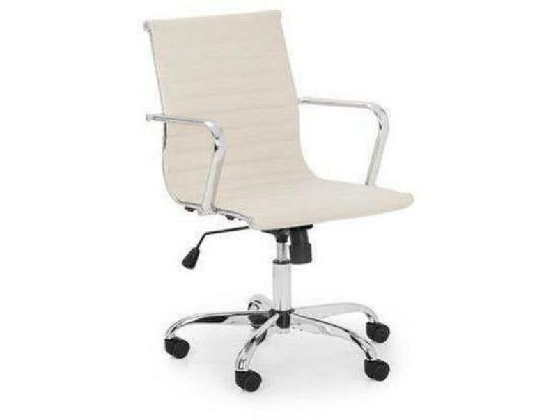 Gio Upholstered Office Chair Black/Chrome