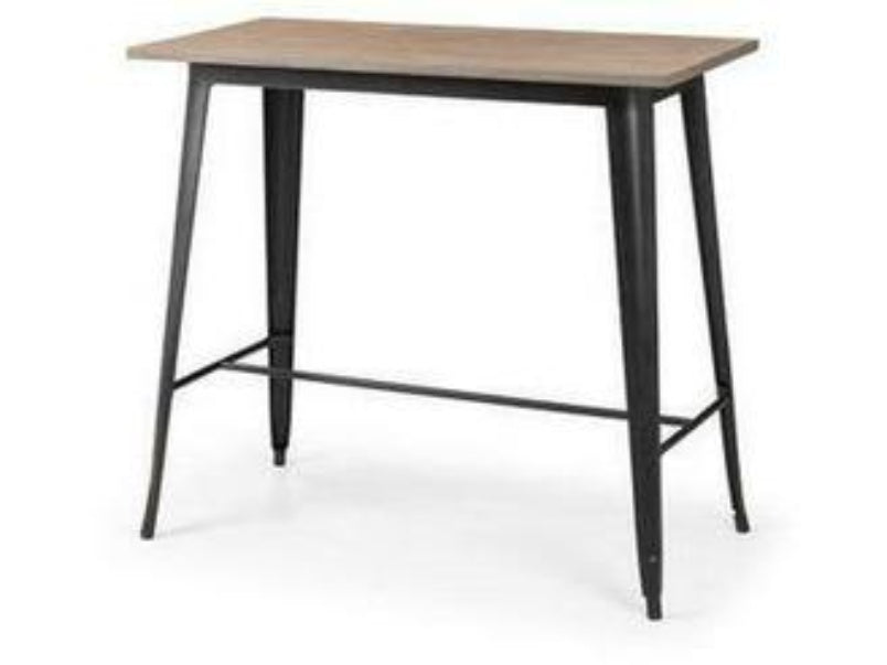 Grafton Mocha Elm/Black Bar Table Grafton Mocha Elm/Black Bar Table