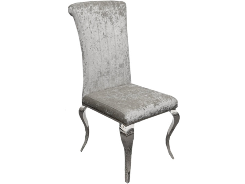 Nicole Dining Chair with Plain Back, Line & Cross Stitch