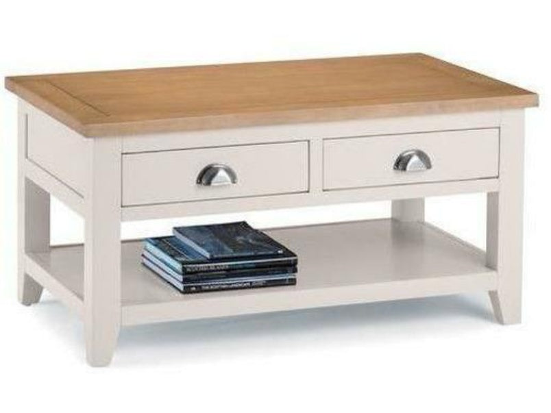 Richmond Coffee Table with 2 Drawers Grey/Oak