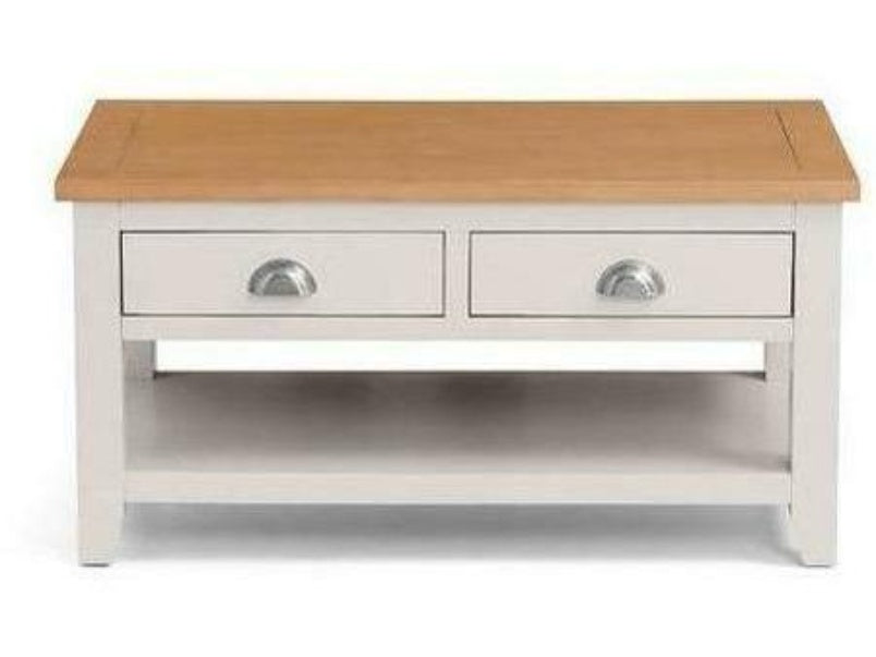 Richmond Coffee Table with 2 Drawers Grey/Oak
