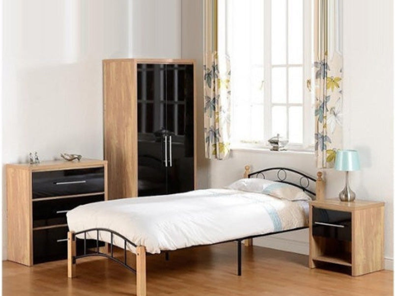 Santiago Bedroom Set in Light Oak Effect Veneer