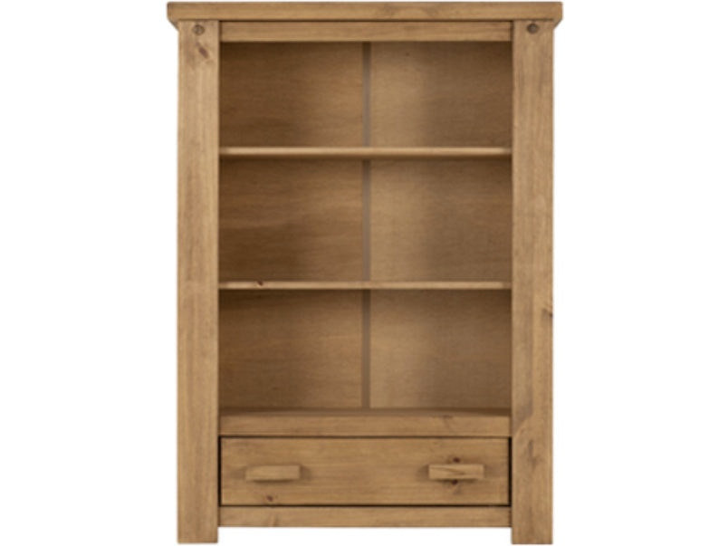 Tortilla 1 Drawer Bookcase Distressed Waxed Pine