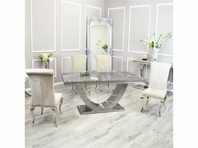 1.8m Arial Dining Set with Nicole Chairs