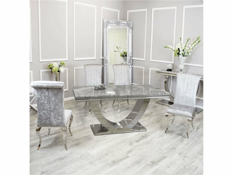 1.8m Arial Dining Set with Nicole Chairs