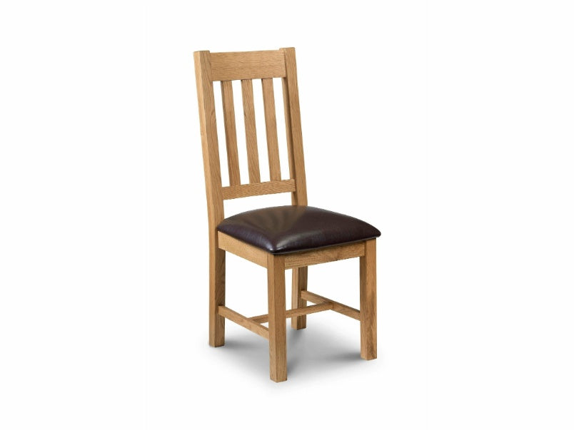 Astoria Oak/ Brown Dining Chair (Pack of 2)