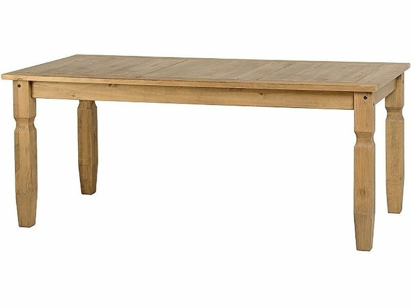 Corona 6ft Dining Table in Distressed Waxed Pine Corona 6ft Dining Table in Distressed Waxed Pine