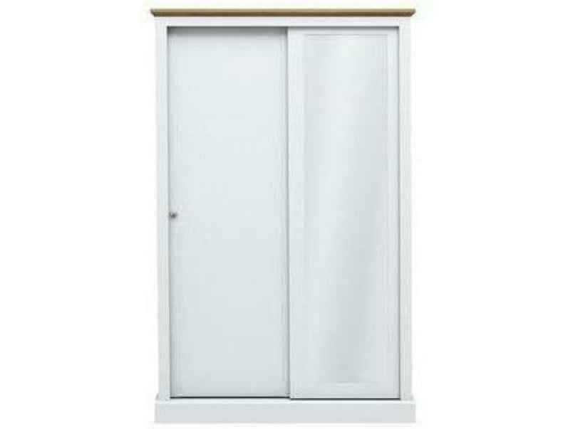 Devon 2 Door Sliding Wardrobe White Devon 2 Door Sliding Wardrobe White