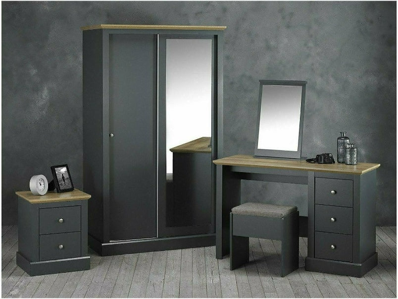 Devon Dressing Table Set Charcoal Devon Dressing Table Set Charcoal