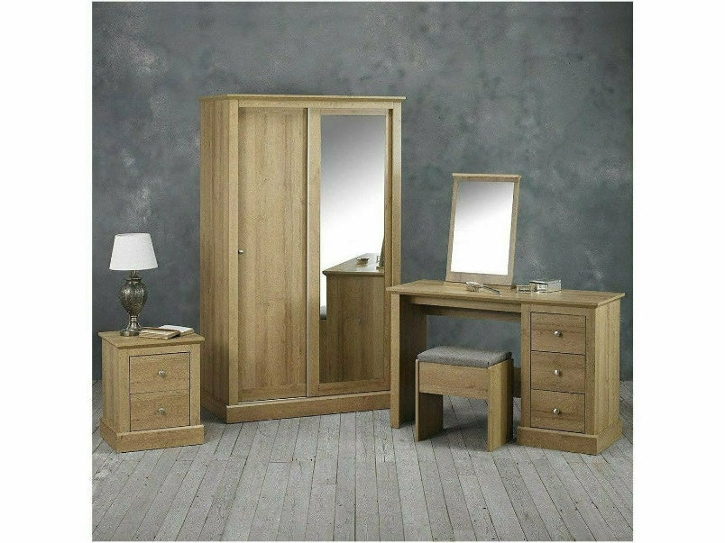 Devon Dressing Table Set Oak Devon Dressing Table Set Oak
