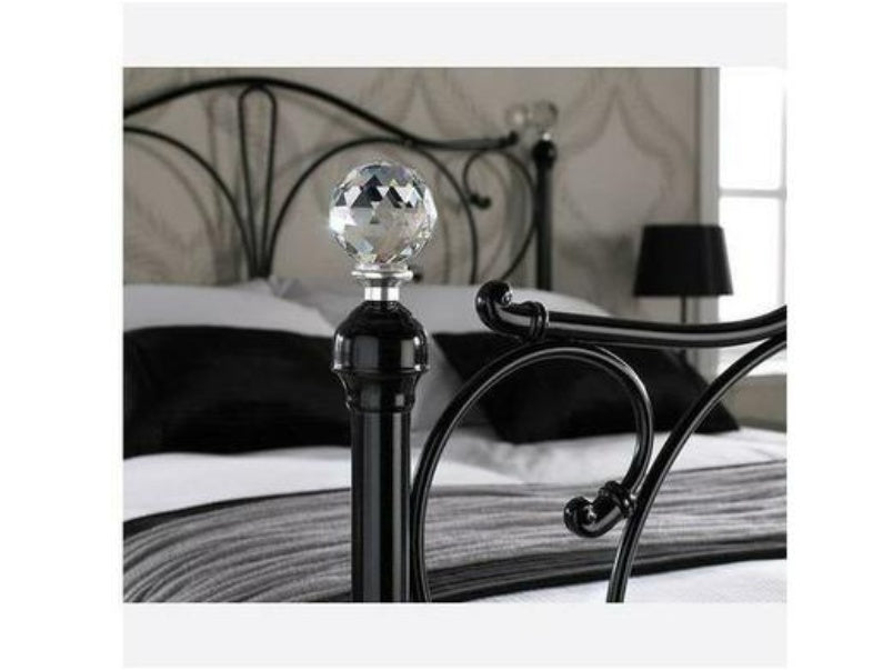 Florence 4.6 Double Bed Black Metal