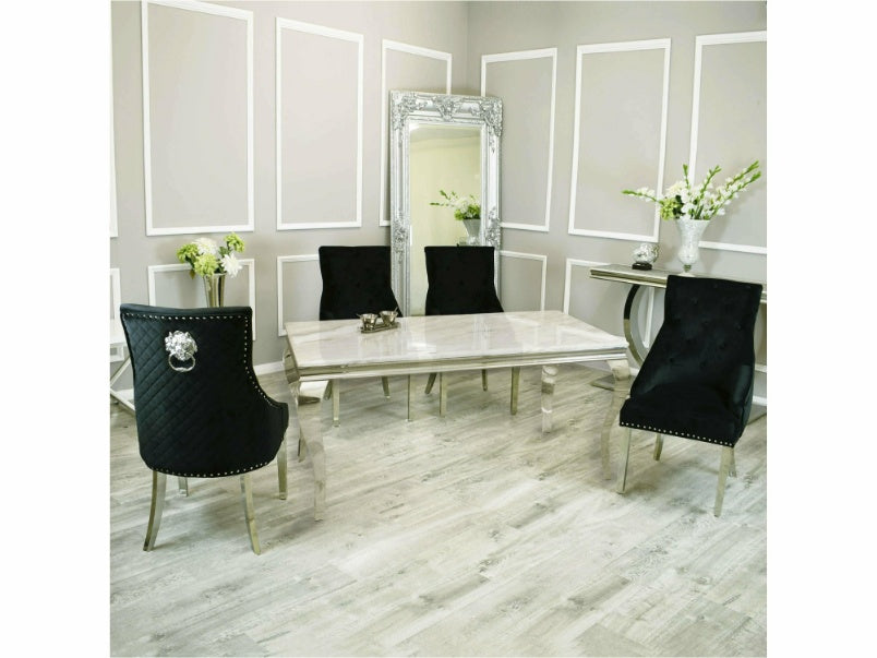 1.6m Louis Dining Set with Bentley Chairs