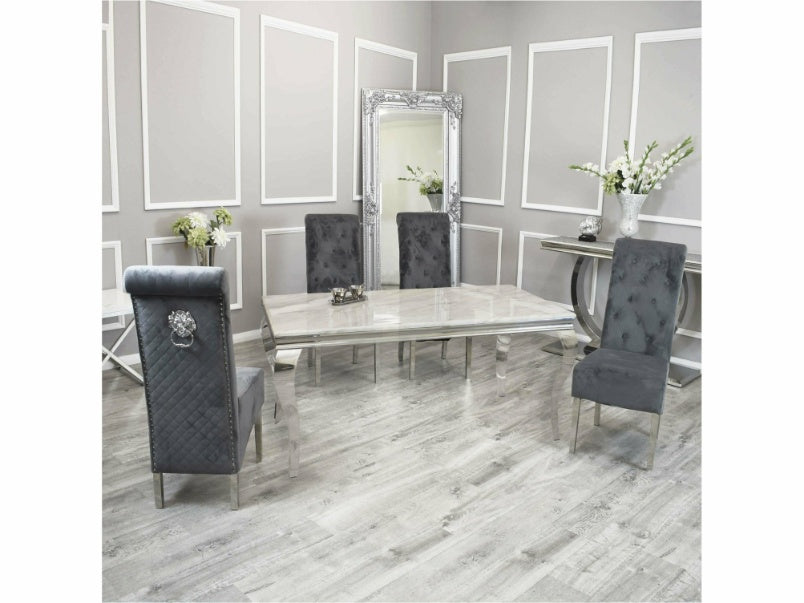 1.8m Louis Dining Set with Emma Chairs