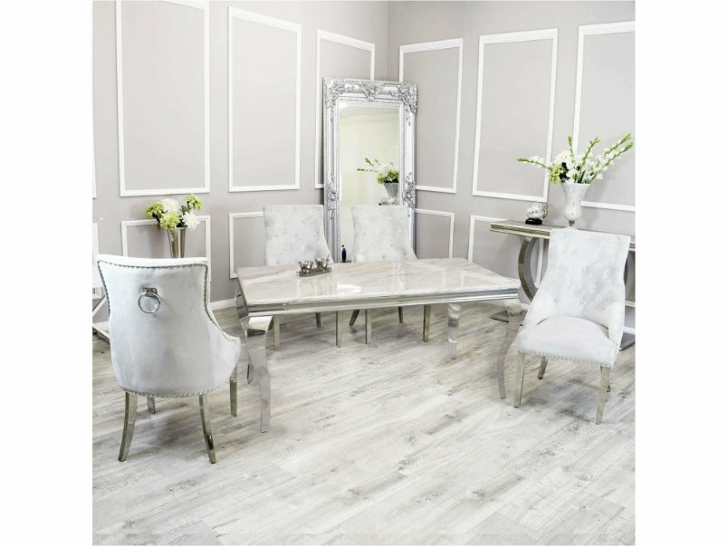 1.8m Louis Dining Set with Duke Chairs