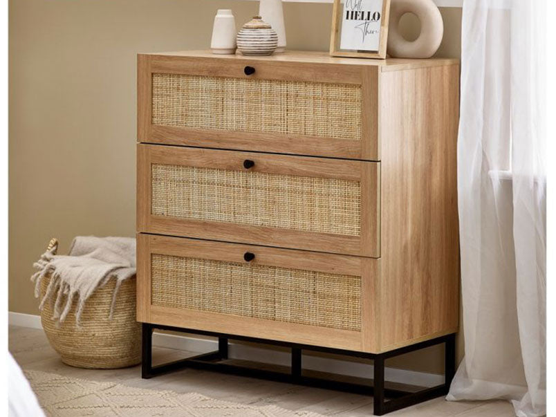 Padstow 3 Drawer Chest Oak Padstow 3 Drawer Chest Oak