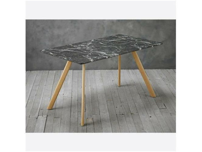 Venice Black Dining Table Marble Effect Venice Black Dining Table Marble Effect