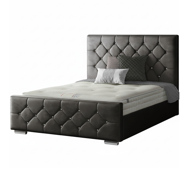 Belle Chesterfield Frame with Diamonds in Plush Velvet