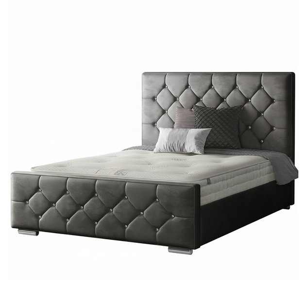 Belle Chesterfield Frame with Diamonds in Plush Velvet