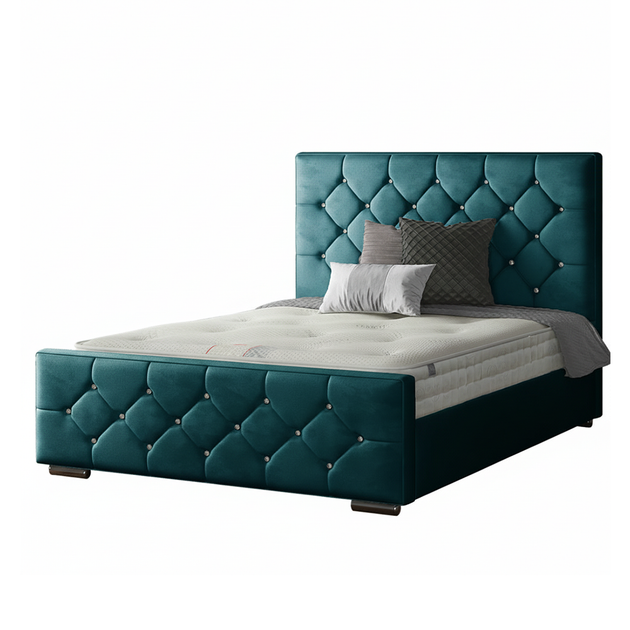 Belle Chesterfield Frame with Diamonds in Plush Velvet
