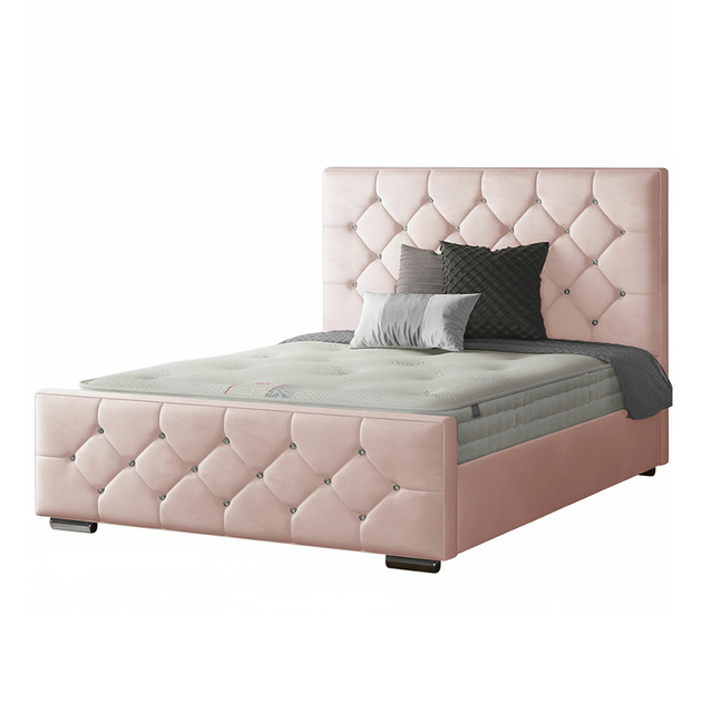 Belle Chesterfield Frame with Diamonds in Plush Velvet