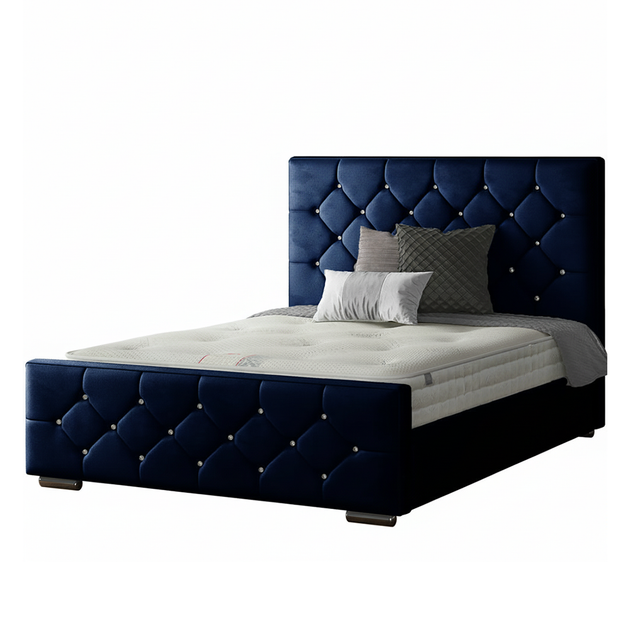 Belle Chesterfield Frame with Diamonds in Plush Velvet