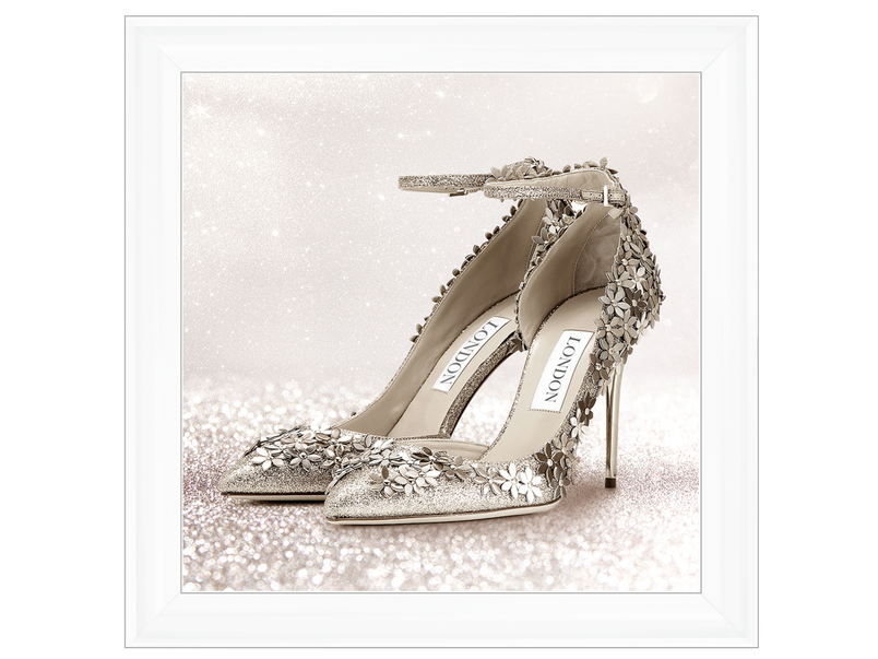 Silver Flower Shoes (Right)