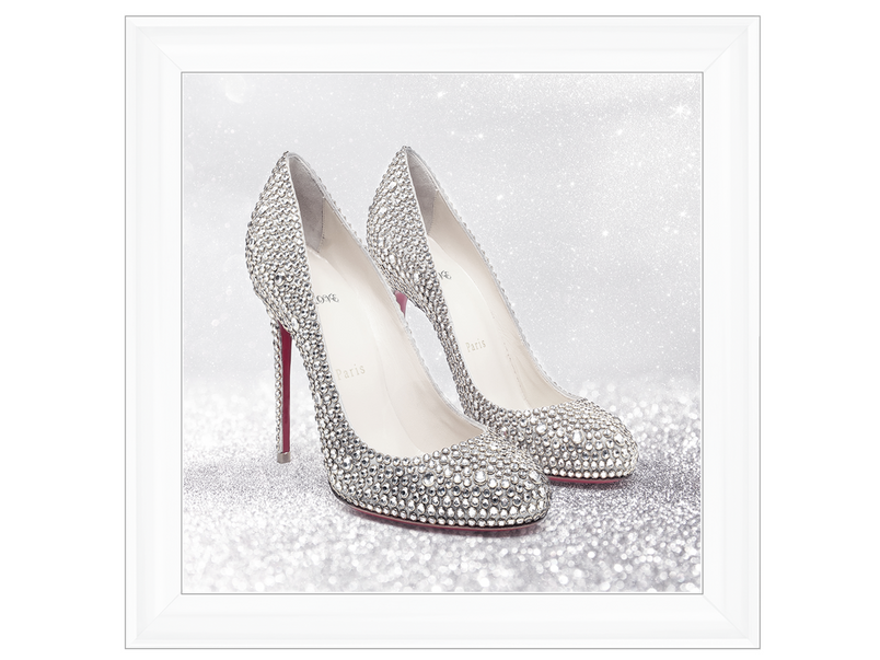 Jewelled Inspire Shoe with a red heel