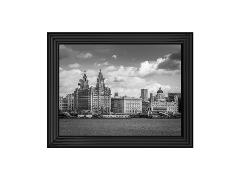 Liverpool city skyline across the River Mersey