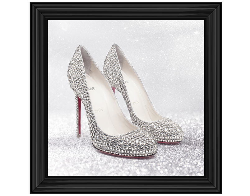 Jewelled Inspire Shoe with a red heel