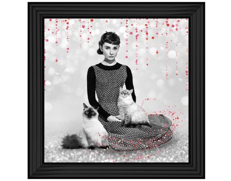 Audrey and cats