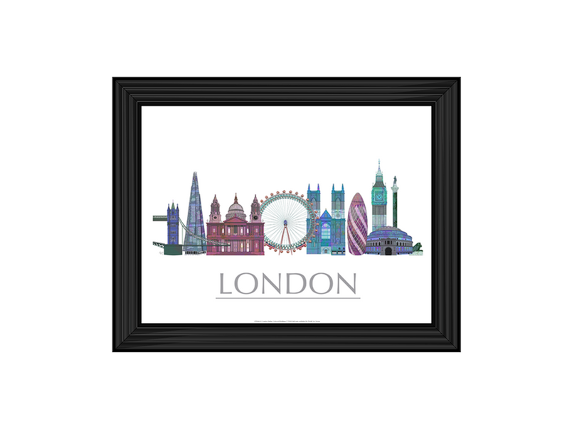 London Skyline Coloured Buildings