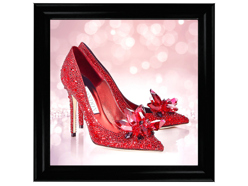 Red crystal glamour shoe