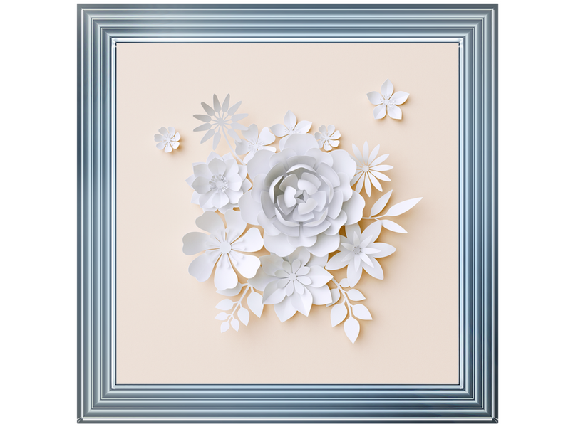 3D White Paper Flowers