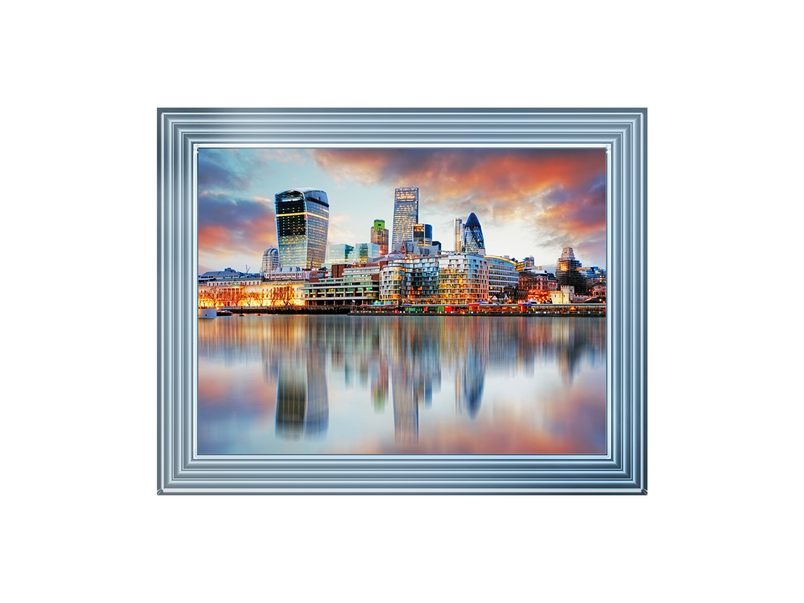 Reflection of London in water