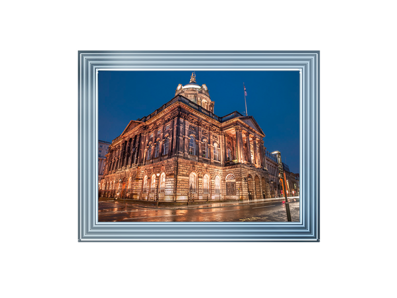 Town Hall Building at night