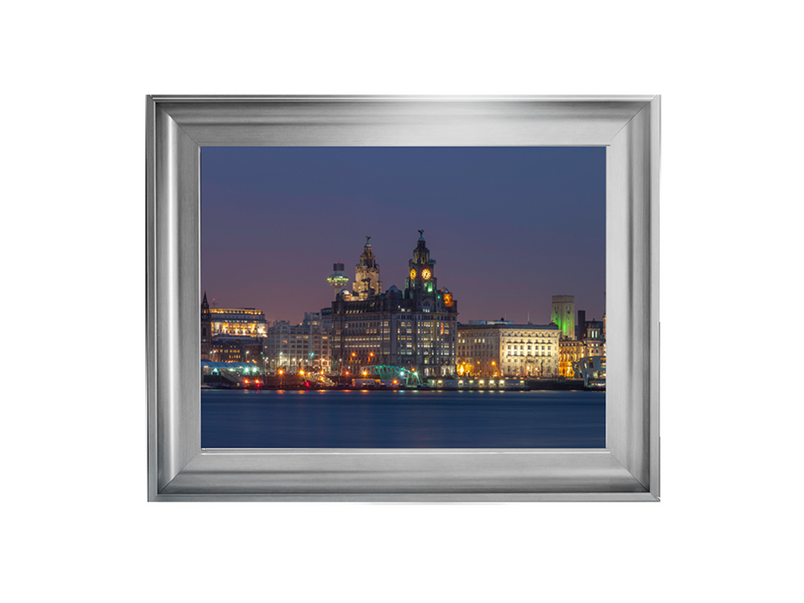 Liverpool city skyline across the River Mersey