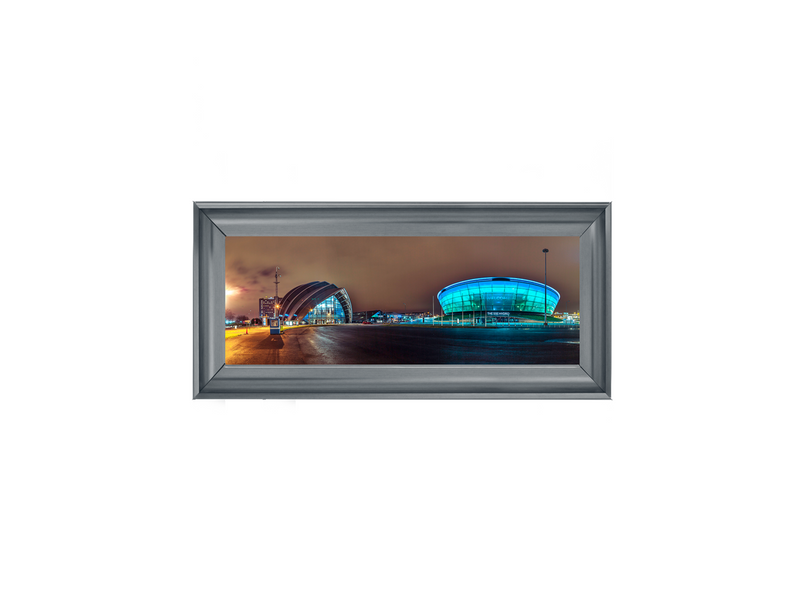 Evening view of Clyde Auditorium and SSE Hydro in Glasgow I