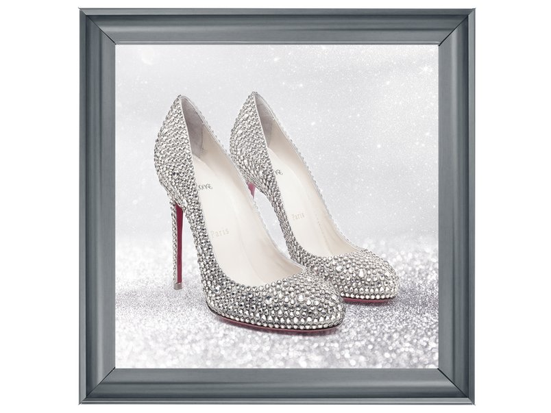 Jewelled Inspire Shoe with a red heel