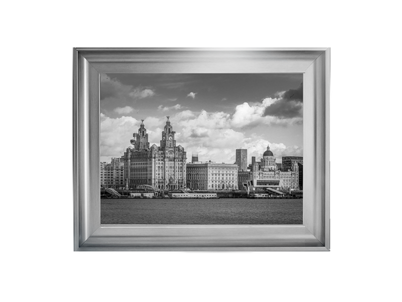 Liverpool city skyline across the River Mersey