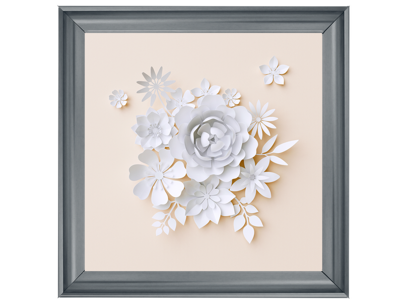 3D White Paper Flowers