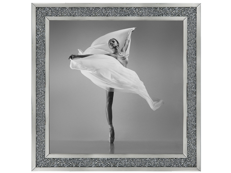 Ballerina with a white flying cloth