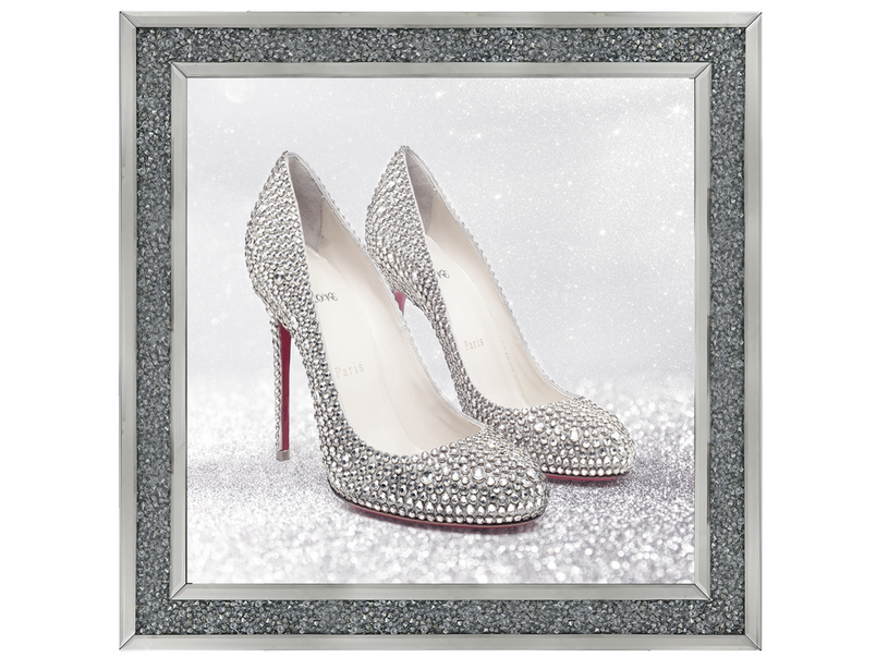 Jewelled Inspire Shoe with a red heel