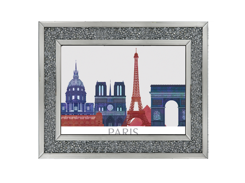 Paris Landmarks , Red Blue