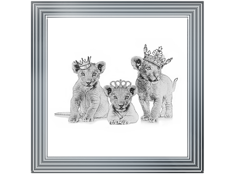 Three crowned cubs