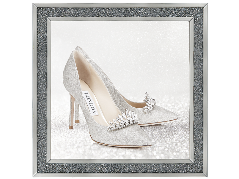 Silver Shoes with crystals