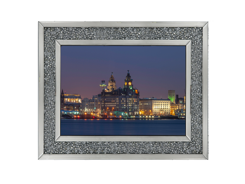 Liverpool city skyline across the River Mersey